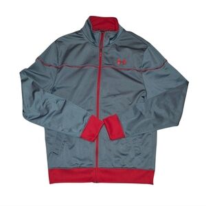 Under Armour Red and Gray Zip-Up Jacket